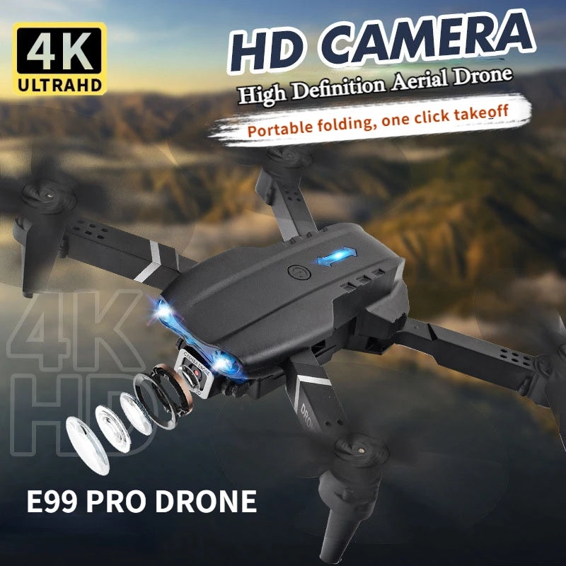 New E99Pro RC Drone 4K Professinal With 1080P Wide Angle HD